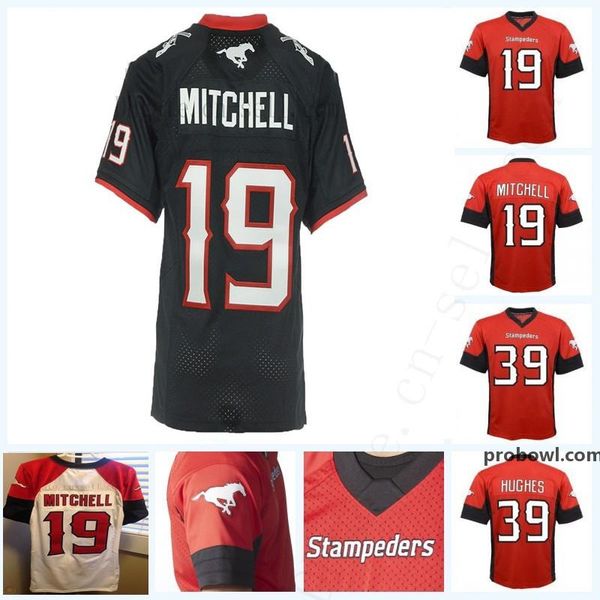 

full stitched 19 bo levi mitchell calgary stampeders #39 charleston hughes 1 marcus crandell 2 terry vaughn 6 gerry dattilio football jersey, Black;red