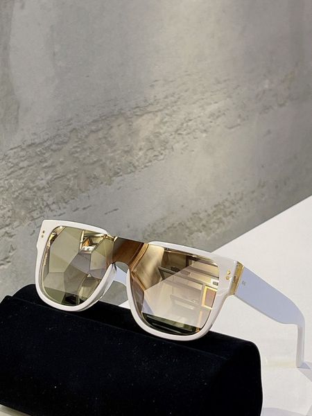 

classic retro mens sunglasses fashion design womens glasses luxury brand designer eyeglass simple business style uv400 with case 4356 size 1, White;black