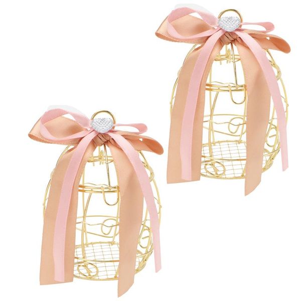 

gift wrap 2pcs wedding candy box packaging birdcage storage container
