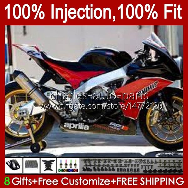 Kit de injeção para Aprilia RSV4 RSV1000R RSV-1000 2009 2011 2011 2013 2013 2014 2015 39No.75 RSV1000RR 09-15 RSV1000RR 09-15 RSV 1000 RSV1000 R $ 09 10 11 12 13 14 15 Fairing vermelho preto quente