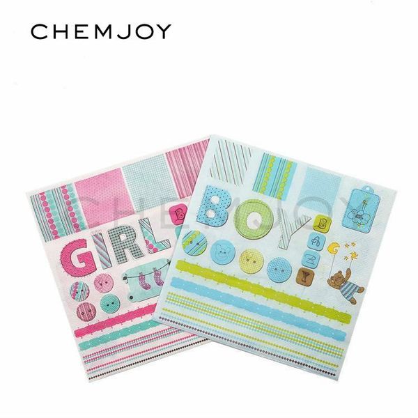 

packaging dinner service baby shower party paper napkins for decoupage baptism gender reveal decorations disposable tissue tableware decor