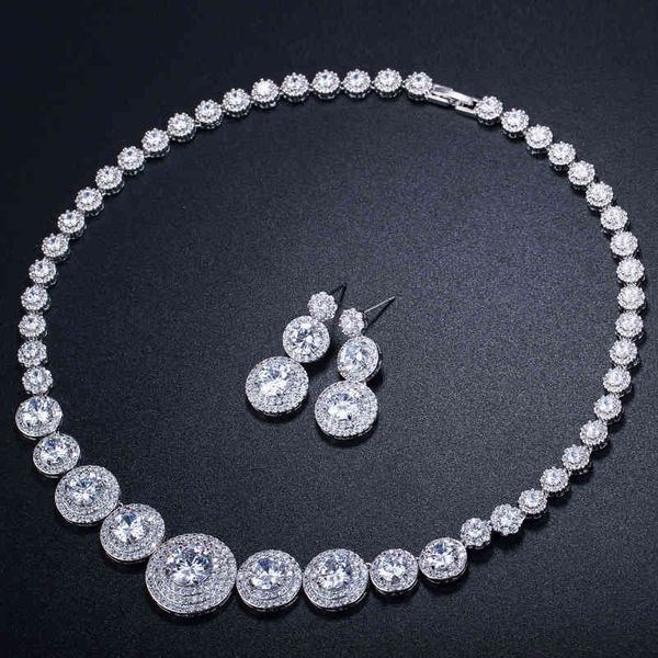 

bride's suit pure handmade copper inlaid aaa zircon necklace simple and atmospheric taobao set chain, Black