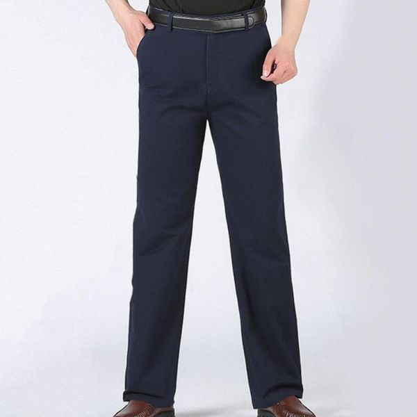 

men's pants winter trousers pockets men loose zipper terrific handsome, Black