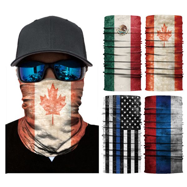 

quality high digital printing national flag cycling mountaineering outdoor sports quick dry magic seamls headband