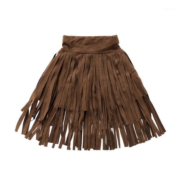 

skirts 2021 brand toddler infant child kids baby girl tassel skirt princess party short solid a line fashion clothes wholesale 2-7t1, Blue