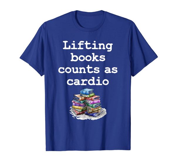 

Lifting Books Counts As Cardio T-Shirt Book Reading Gift, Mainly pictures