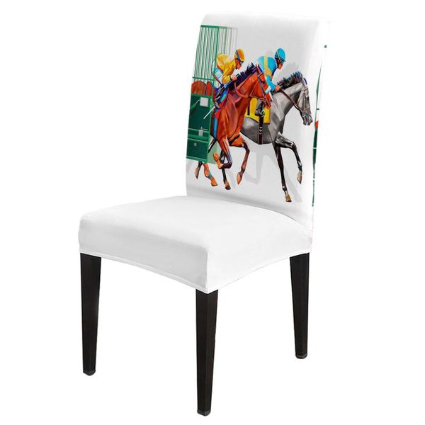

chair covers arena horse racing colorful dining room spandex elastic for wedding el banquet