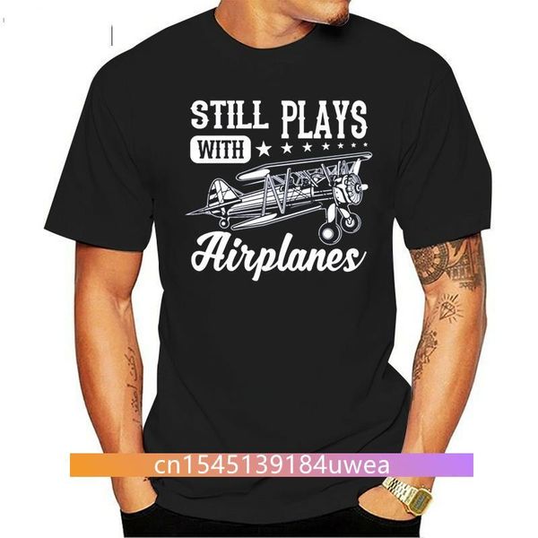 

men's t-shirts customized nice still plays with airplane tshirt for men clothes letter tshirts harajuku short sleeve tee, White;black