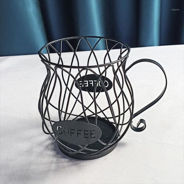 

creative coffee storage basket vintage iron candle pod organizer holder for home cafe el decoration ornaments other decor