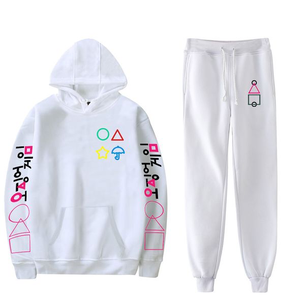 

inspired by squid game anime print 100% polyester anime harajuku graphic kawaii pants men's / hoodie / long-sleeved jacket, Gray