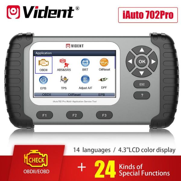 

diagnostic tools vident iauto 702 pro abs/srs scan tool with 19 maintenances special funtion immo/dpf/odometer/epb/oil light reseps/brt etc.