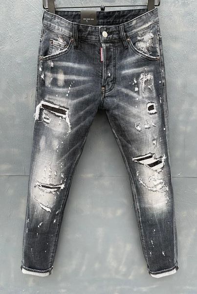 

men's jeans moto & biker brand italy mens pants men slim stretch denim trousers black hole for 012, Blue