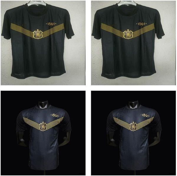 

player version 2021 21 22 aik fotboll soccer jersey 130 years men's shirt black goldenjkknjlcnl, Black;yellow