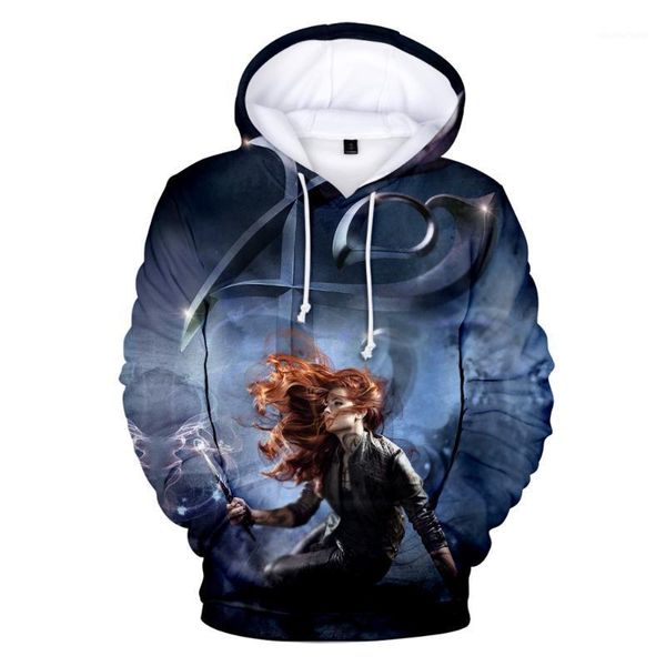 

men's hoodies & sweatshirts 2021 shadowhunters 3d print sweatshirt long sleeve women/men loose clothes casual coats, Black