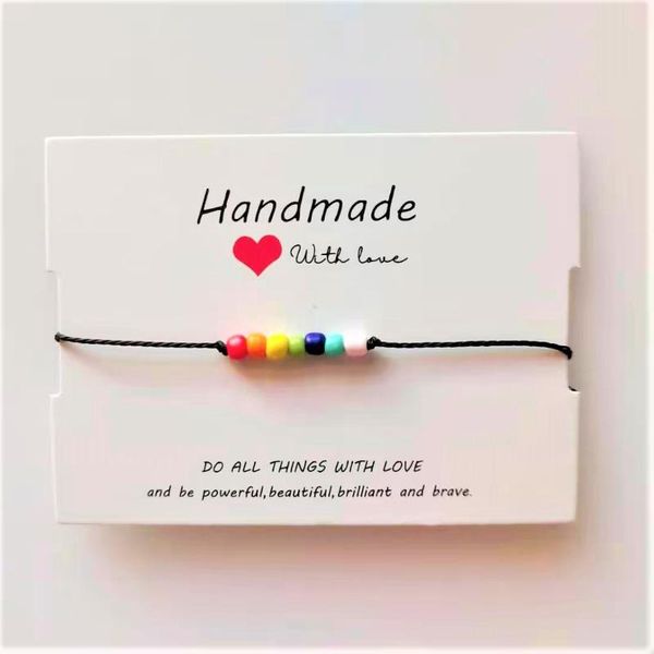 

charm bracelets european and american style rainbow braided men women hand rope colorful fashion friendship color wax hand-woven ca, Golden;silver