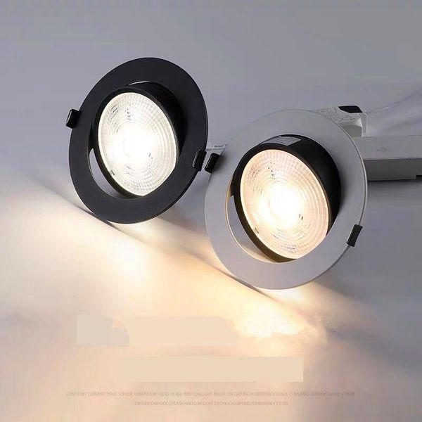 

downlights recessed downlight led 5w 7w 9w 12w 15w 18w ac120v 230v cob dimmable ceiling lamp adjustable 180 degree rotation spot lights
