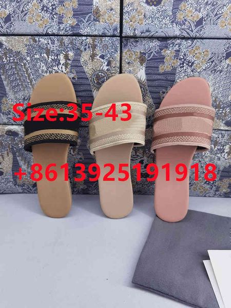 

70% off wholesale sandals flip-flops shoes luxury embroidered letters outer wear printed flat slippers sheepskin casual european and summer, Black