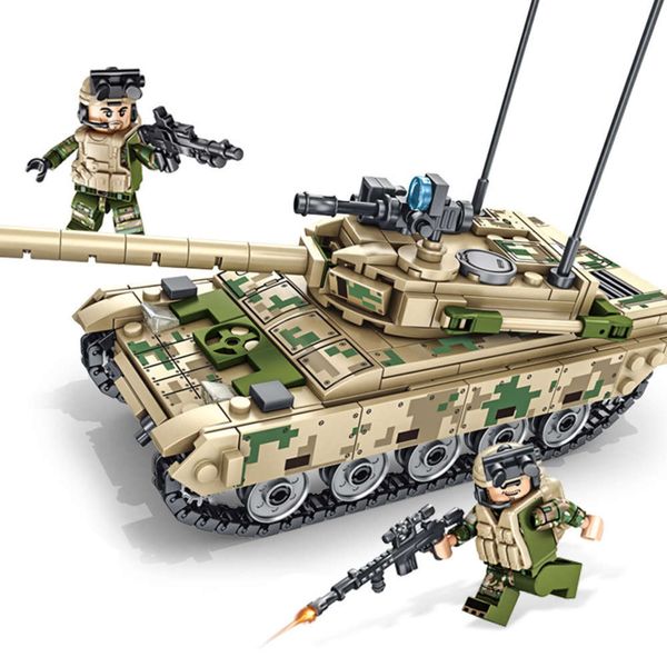 

assembled toys senbao 105562 hardcore vt-4 main battle tank compatible with lego building block children's military toys