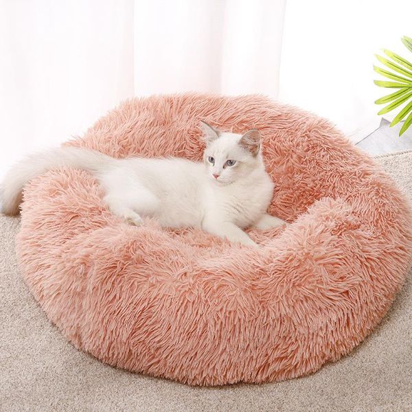 

kennels & pens dog cushion pet bed long plush mat cat sleeping bag warm sofa puppy beds fluffy comfortable for pets cats basket