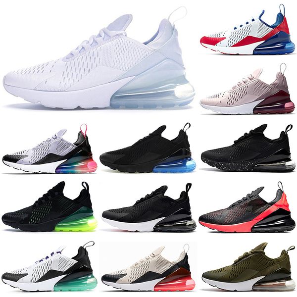 

white 270 running shoes men women triple black red usa barely rose be true blue bred grape light bone medium olive sneakers trainers