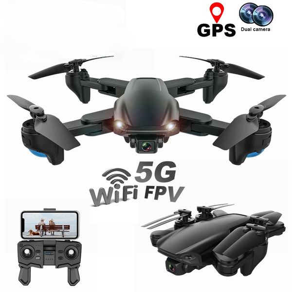 

fema professional gps drone 4k with dual camera hd 5g wifi fpv optical flow foldable rc quadcopter mini dron vs sg907