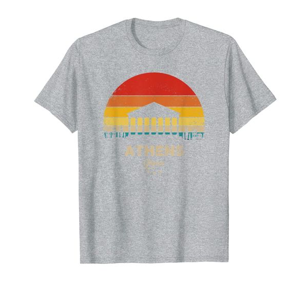 

athens - vintage greece souvenir t-shirt, White;black