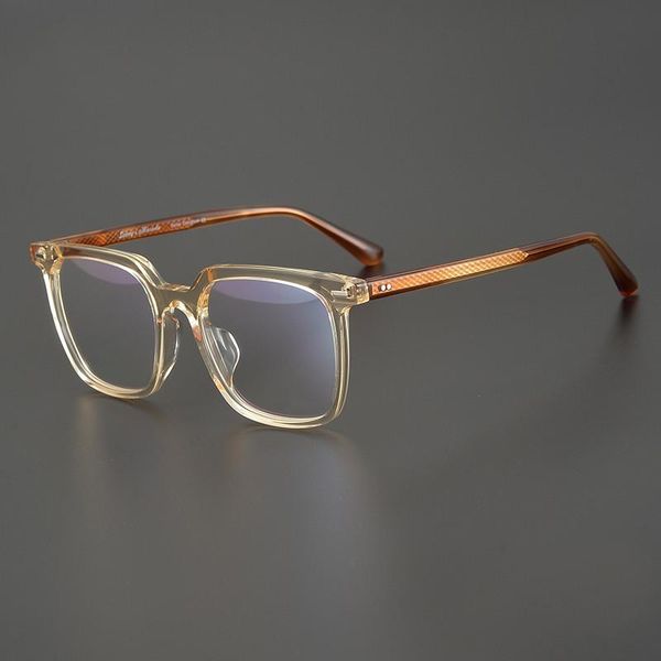 

fashion sunglasses frames arrive vintage acetate myopia optical eyeglass frame hand craft women men classical square type high level origina, Black