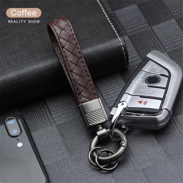 

keychains genuine leather key rings car keychain for suzuki swift vitara jimny grand keyring auto styling holder, Silver