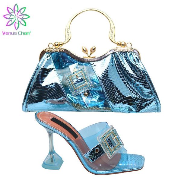 

arrival shoes and matching bag for nigeria party designer women luxury 2021 bags to match set italy dress, Black