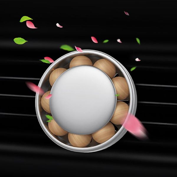 

car air freshener wood bead aroma clip vent sun visor perfume diffuser solid