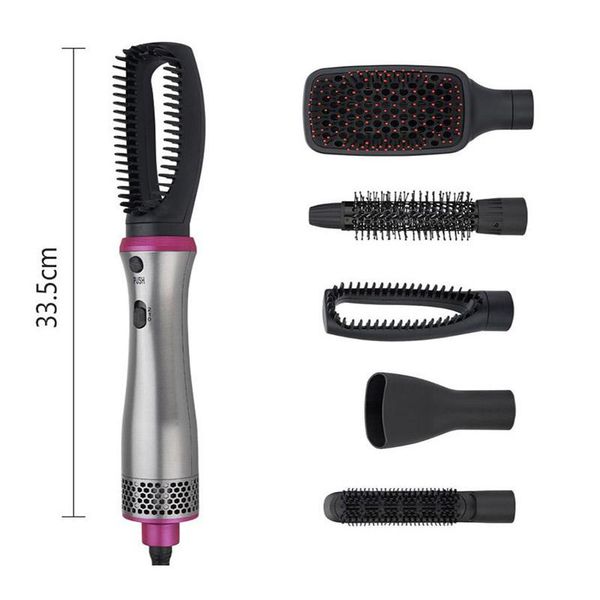 

electric hair brushes profession straightener brush magic comb dryer 4-in-1 air curler salon tools