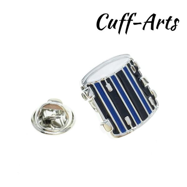 

pins, brooches cuffarts music drum lapel pin for men 2021 fashion shirt jewelry party pines metalicos p10093, Gray