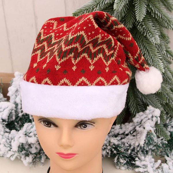 

christmas decorations 2021 light up knitted hat sweater beanie for kid party