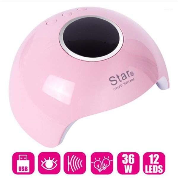 

36w nail light uv gel led lamp dryer intelligent potherapy machine usb plug1