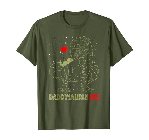 

daddysaurus t shirt dinosaur gifts t rex daddy saurus shirt, White;black