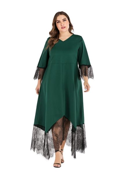

women's plus size hy88356# large lace stitching