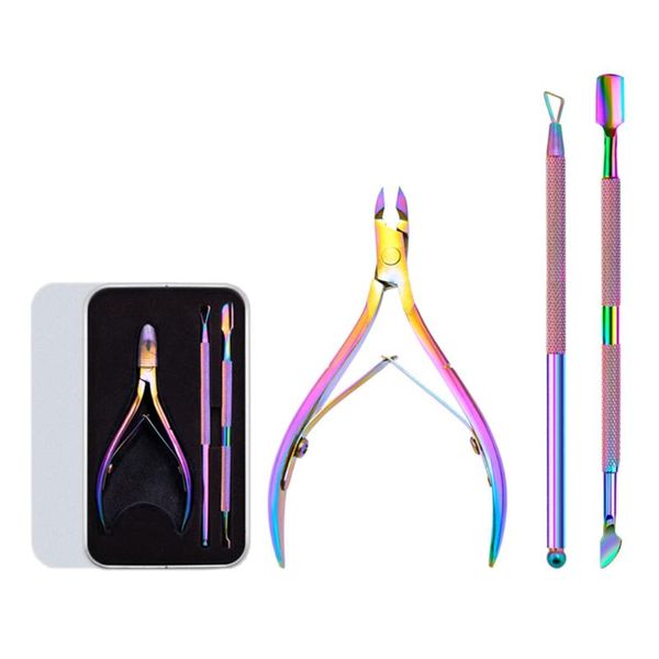 

nail art kits cuticle remover trimmer & pusher nippers professional stainless steel
