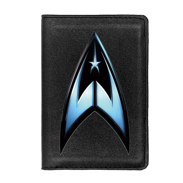 

card holders cool interstellar fleet passport case personality leather men women travel id holder cover gift, Brown;gray