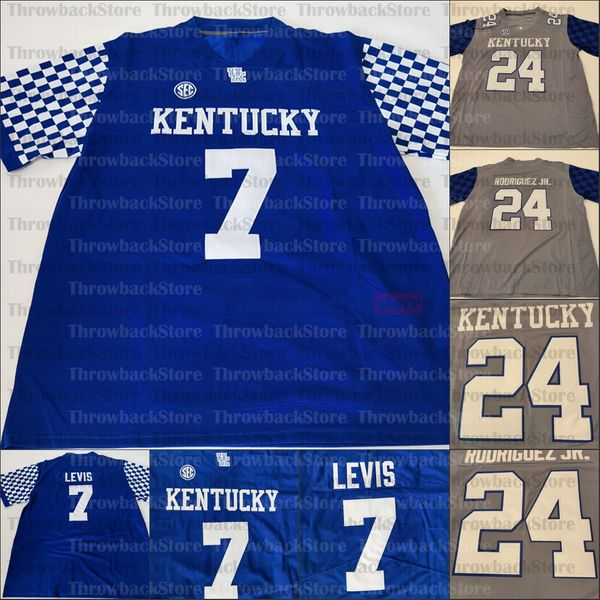 Custom Kentucky Wildcats College Footbalt Jersey 1 Линн Боуден 26 Бенджамин Снелл 41 Джош Аллен