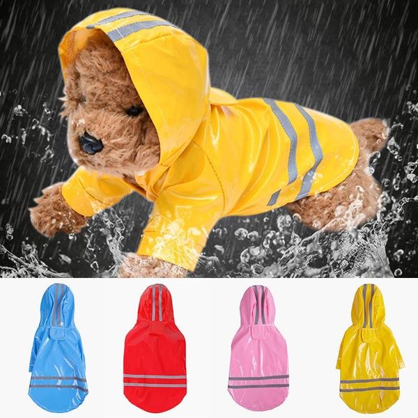 

dog apparel waterproof puppy costume coat rain pet hooded jacket raincoat clothes