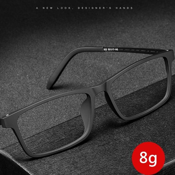 

fashion sunglasses frames tangowo pure titanium ultra-light men glasses frame comfortable eyewear retro optical myopia reading prescription, Black