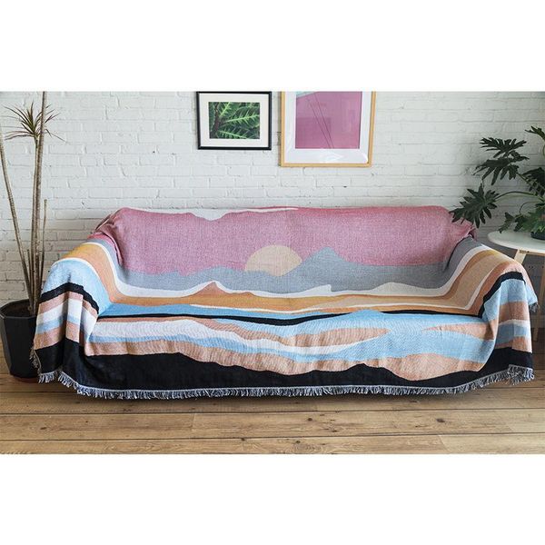 

blankets 2021 nordic sofa covers for living room geometric all inclusive couch cover anti slip throw blanket thick home decor