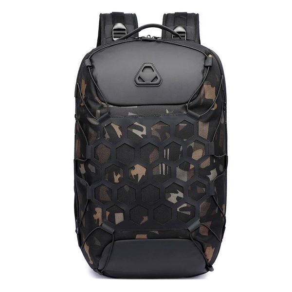 

outdoor bags leisure multifunctional waterproof men's backpack traveling and commuting sports bag lapwith hidden cup