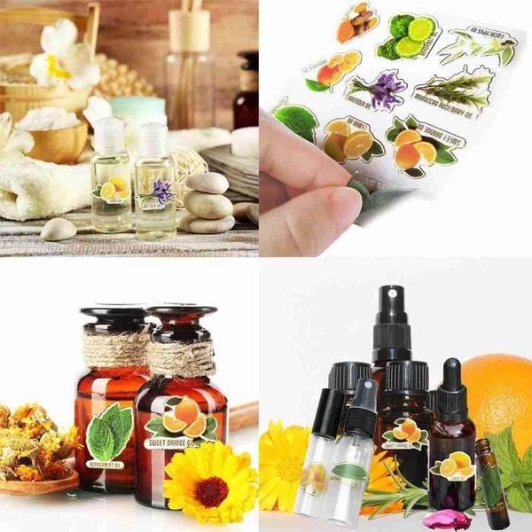 

storage bottles & jars essential oil sticker, cosmetic sticker perfume bottle color 12 vegetable and fruit phnom penh