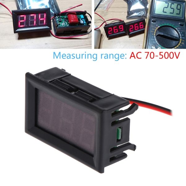 

ac 70-500v digital voltmeter 0.56 inch red led 2 draad volt voltage test meter 83xa