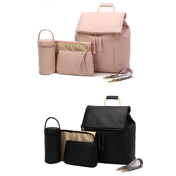 

diaper bags waterproof bag for mommy maternal pu leather nappy backpack baby infant organizer changing nursing mom pram to care