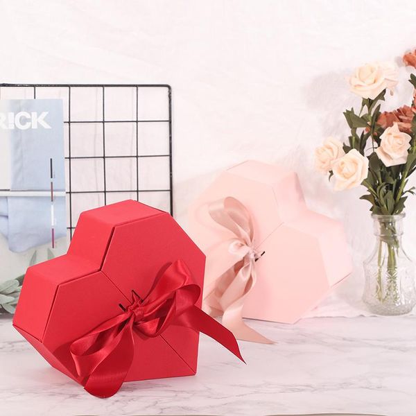 

gift wrap 1pc lovely package box chic wedding loving heart shape storage