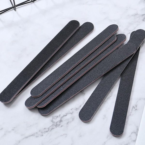 

nail file 100/180 black strong thick professional buffer double side sandpaper buffing sanding files manicure care tools1