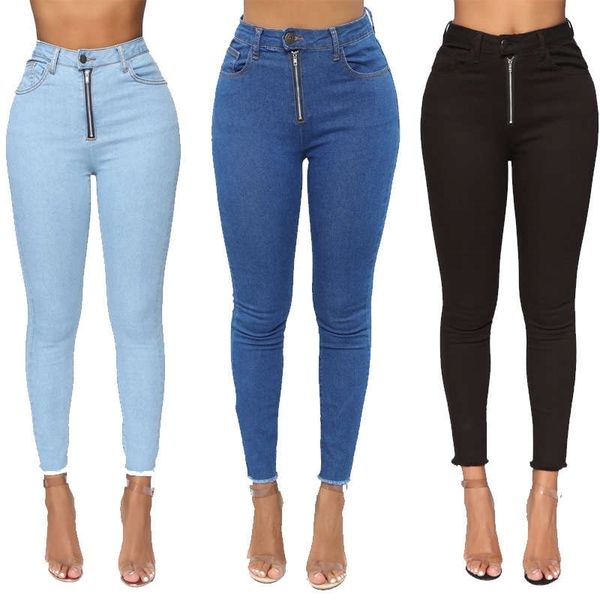 

women's jeans autumn quality elastic little foot 8117 c2zm, Blue