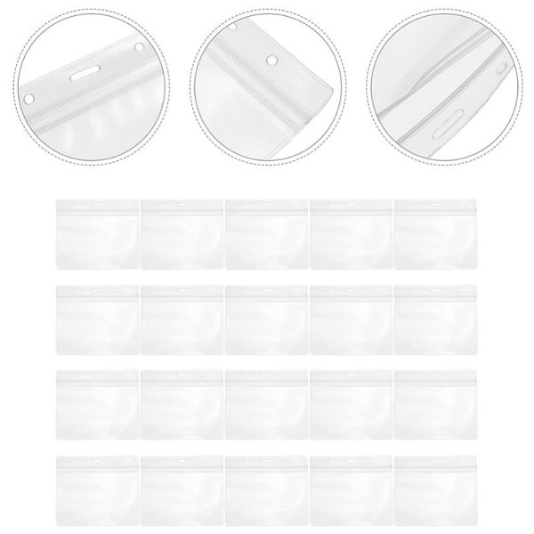 

50pcs employee covers vaccination record (transparency) storage bags